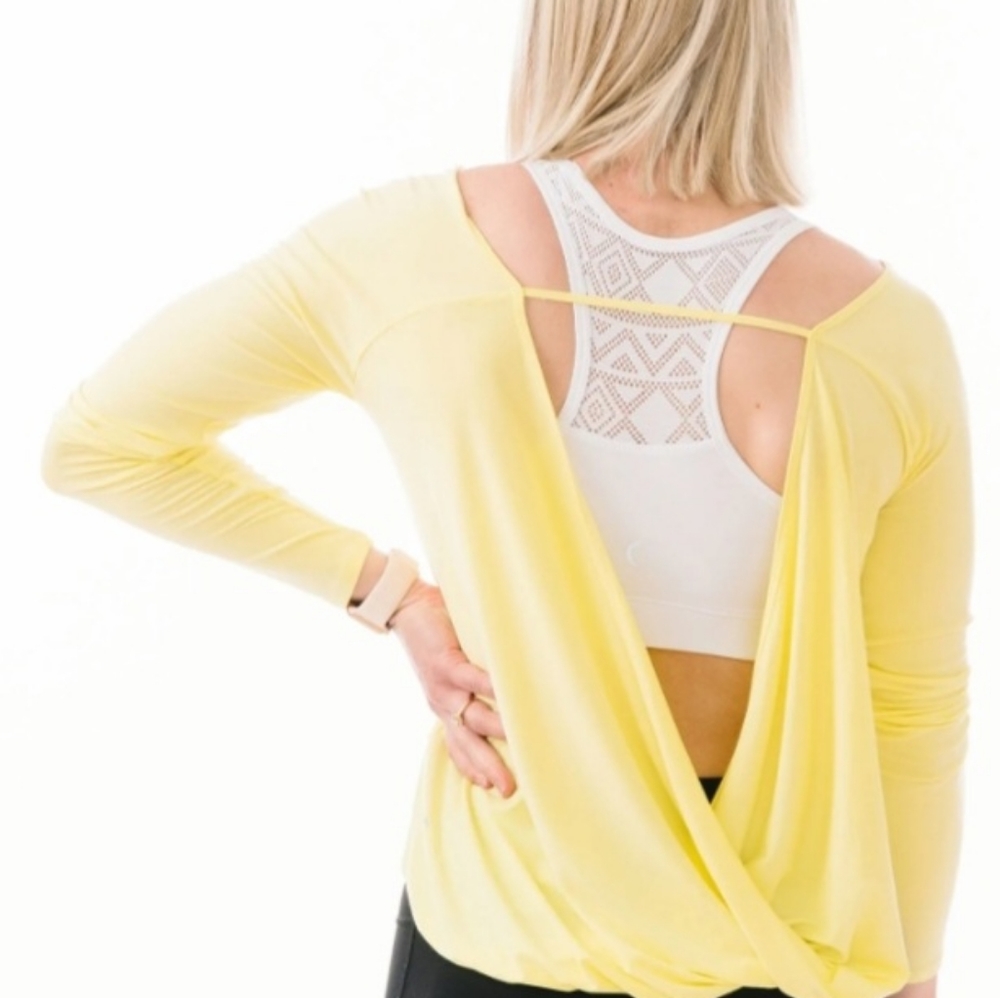 ZYIA namaste long sleeve open back
